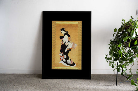 Japanese Lady in a Frame Asian Style Poster | Wall Art for Home & Office | High-Quality Print - High-Quality Visual Display