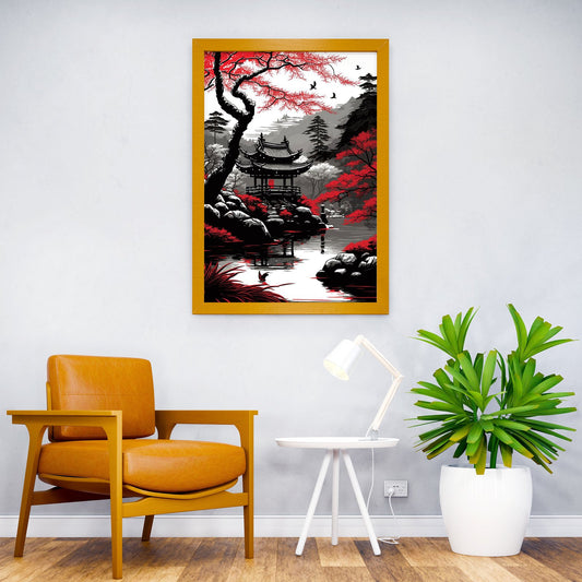 Japanese Landscape 3 Asian Style Poster | Wall Art for Home & Office | High-Quality Print - High-Quality Visual Display