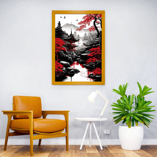 Japanese Landscape 8 Asian Style Poster | Wall Art for Home & Office | High-Quality Print - High-Quality Visual Display
