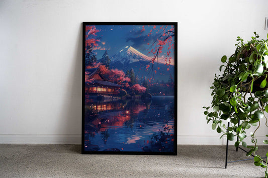 Japanese Landscape Blossom Asian Style Poster | Wall Art for Home & Office | High-Quality Print - High-Quality Visual Display