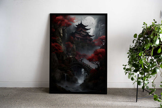 Japanese Landscape Water Asian Style Poster | Wall Art for Home & Office | High-Quality Print - High-Quality Visual Display