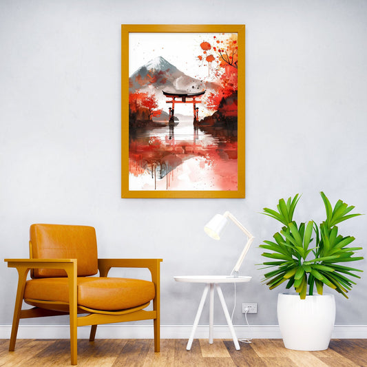 Japanese Landscape Asian Style Poster | Wall Art for Home & Office | High-Quality Print - High-Quality Visual Display
