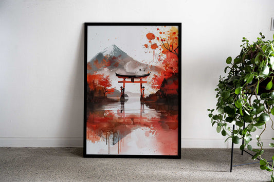 Japanese Landscape Asian Style Poster | Wall Art for Home & Office | High-Quality Print - High-Quality Visual Display