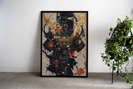 Japanese Mask Asian Style Poster | Wall Art for Home & Office | High-Quality Print - High-Quality Visual Display