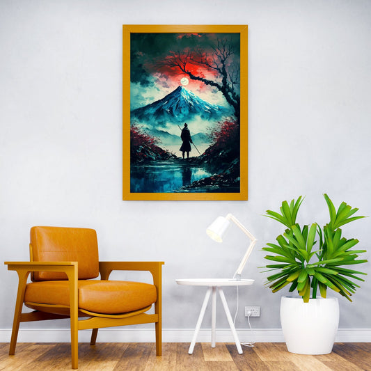 Japanese Misty Mountain Asian Style Poster | Wall Art for Home & Office | High-Quality Print - High-Quality Visual Display