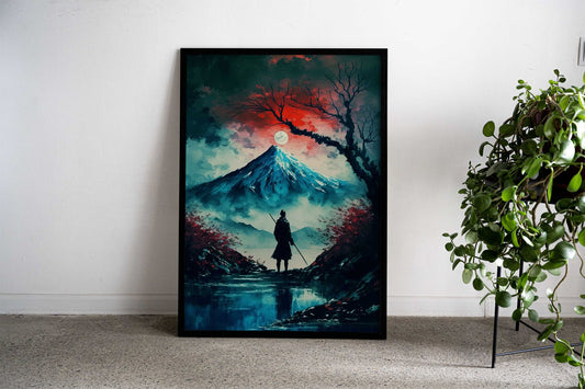 Japanese Misty Mountain Asian Style Poster | Wall Art for Home & Office | High-Quality Print - High-Quality Visual Display