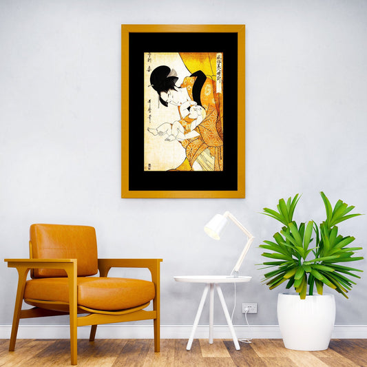 Japanese Mother and Baby Asian Style Poster | Wall Art for Home & Office | High-Quality Print - High-Quality Visual Display