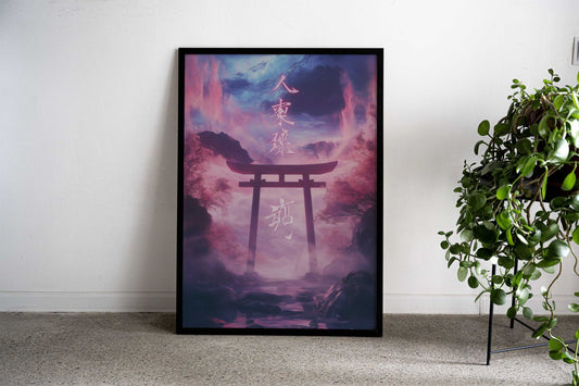Japanese Mountain Gate Asian Style Poster | Wall Art for Home & Office | High-Quality Print - High-Quality Visual Display