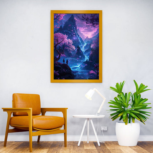 Japanese Mountain Lake Asian Style Poster | Wall Art for Home & Office | High-Quality Print - High-Quality Visual Display