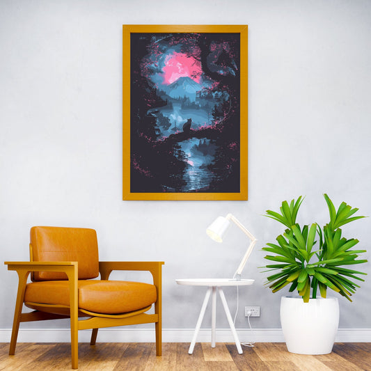 Japanese Mythology Asian Style Poster | Wall Art for Home & Office | High-Quality Print - High-Quality Visual Display