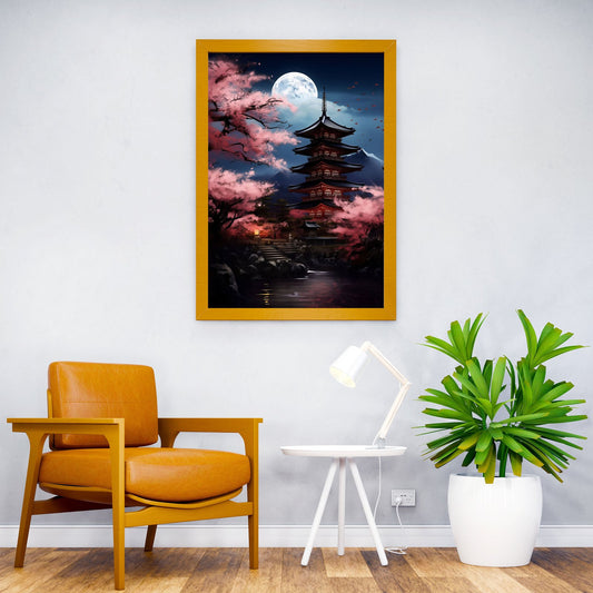 Japanese Night Asian Style Poster | Wall Art for Home & Office | High-Quality Print - High-Quality Visual Display