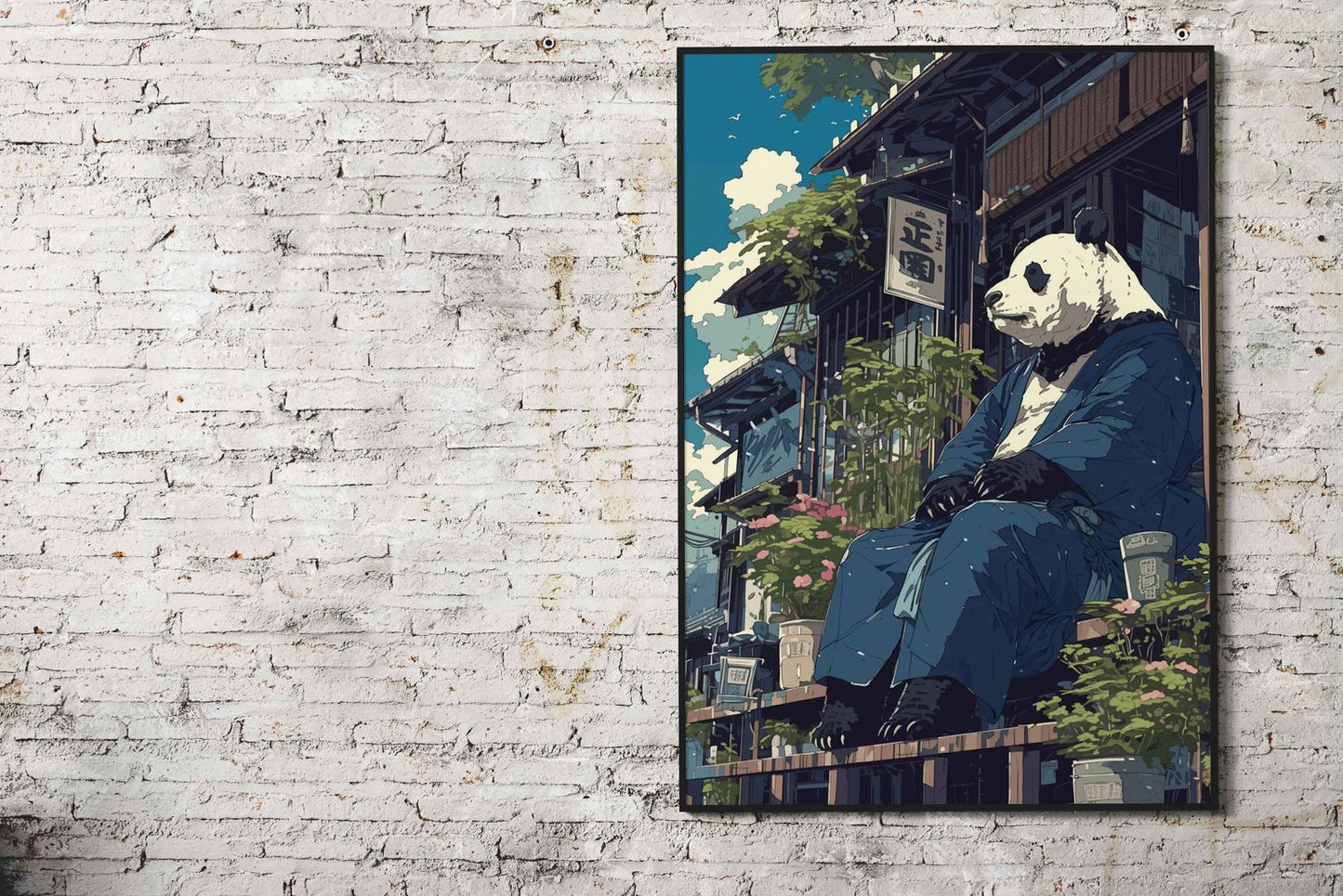 Japanese Panda Bear Anime Asian Style Poster | Wall Art for Home & Office | High-Quality Print - High-Quality Visual Display