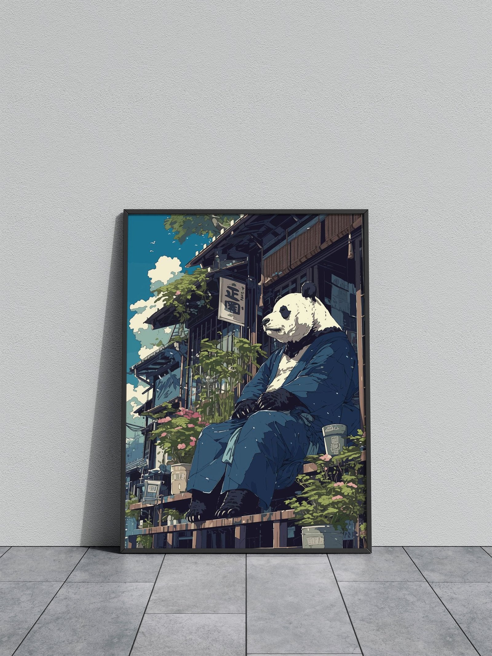 Japanese Panda Bear Anime Asian Style Poster | Wall Art for Home & Office | High-Quality Print - High-Quality Visual Display
