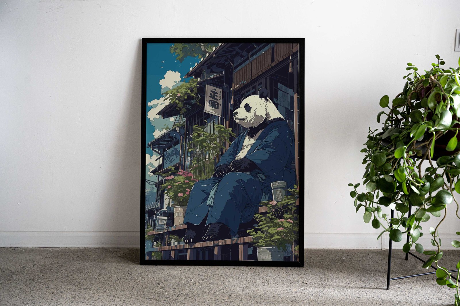 Japanese Panda Bear Anime Asian Style Poster | Wall Art for Home & Office | High-Quality Print - High-Quality Visual Display