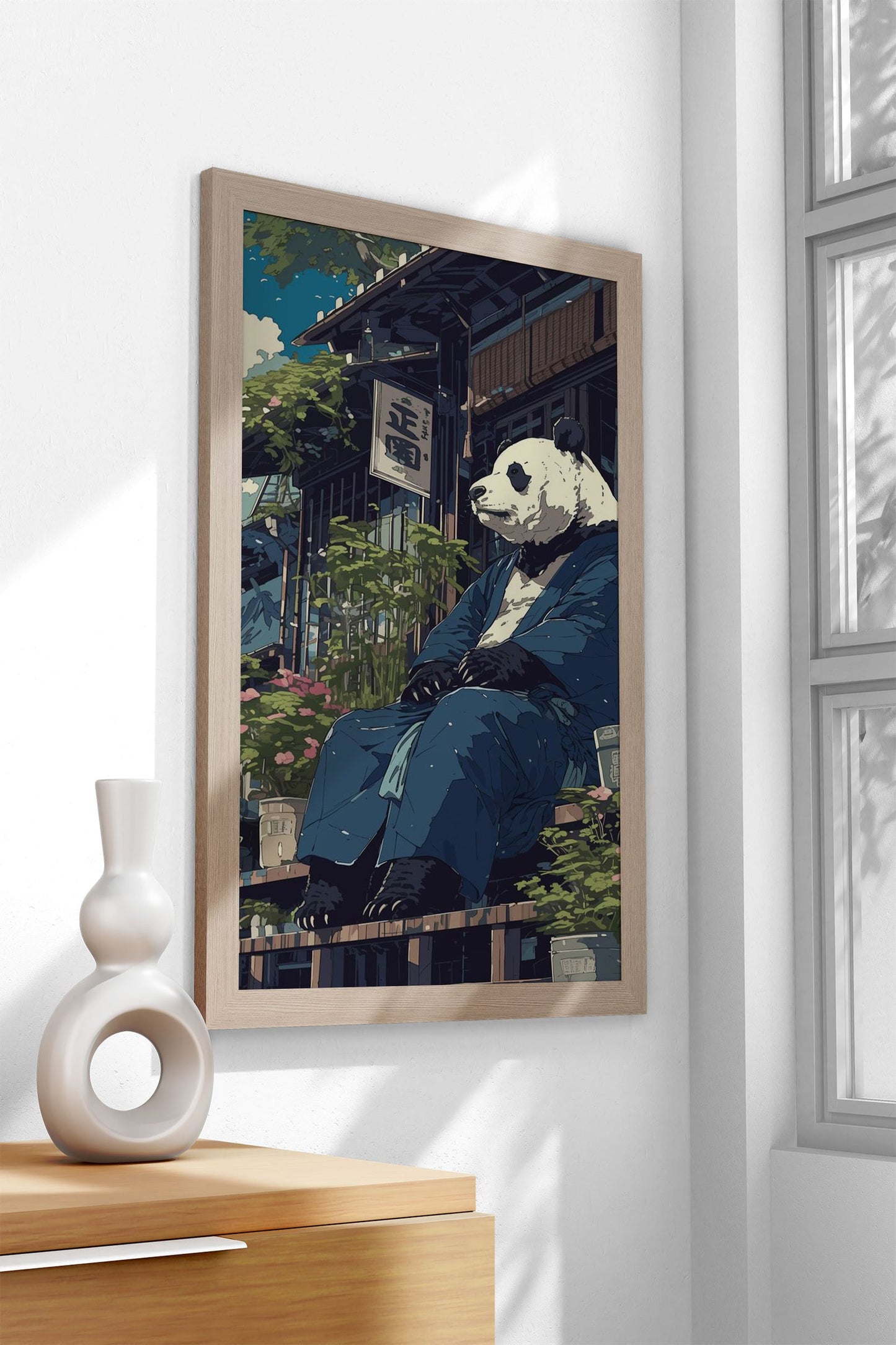 Japanese Panda Bear Anime Asian Style Poster | Wall Art for Home & Office | High-Quality Print - High-Quality Visual Display