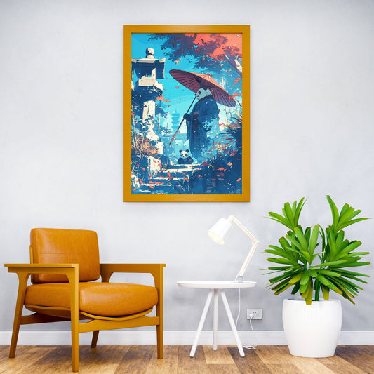 Japanese Panda Cub Asian Style Poster | Wall Art for Home & Office | High-Quality Print - High-Quality Visual Display