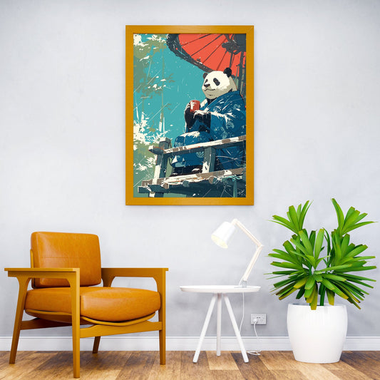 Japanese Panda Kimono Asian Style Poster | Wall Art for Home & Office | High-Quality Print - High-Quality Visual Display