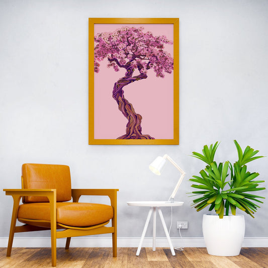 Japanese Pink Cherry Blossom Asian Style Poster | Wall Art for Home & Office | High-Quality Print - High-Quality Visual Display
