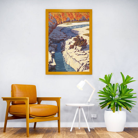 Japanese River Landscape Asian Style Poster | Wall Art for Home & Office | High-Quality Print - High-Quality Visual Display