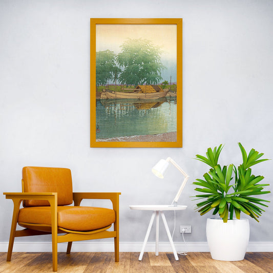 Japanese River Scene Asian Style Poster | Wall Art for Home & Office | High-Quality Print - High-Quality Visual Display
