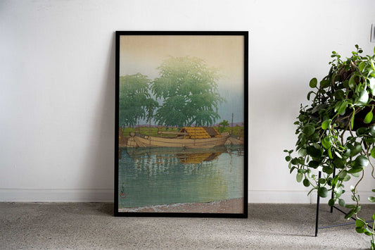 Japanese River Scene Asian Style Poster | Wall Art for Home & Office | High-Quality Print - High-Quality Visual Display