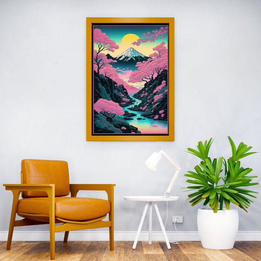 Japanese Sakura Artistry Asian Style Poster | Wall Art for Home & Office | High-Quality Print - High-Quality Visual Display