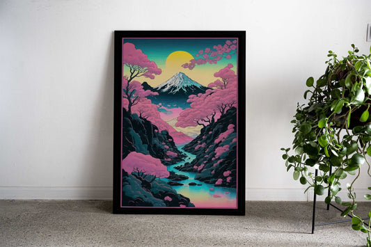 Japanese Sakura Artistry Asian Style Poster | Wall Art for Home & Office | High-Quality Print - High-Quality Visual Display
