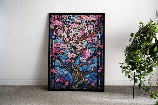 Japanese Sakura Bloom Art Asian Style Poster | Wall Art for Home & Office | High-Quality Print - High-Quality Visual Display