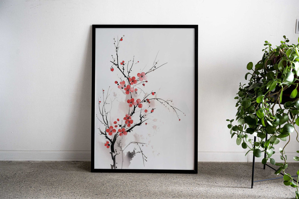 Japanese Sakura Blossom Asian Style Poster | Wall Art for Home & Office | High-Quality Print - High-Quality Visual Display