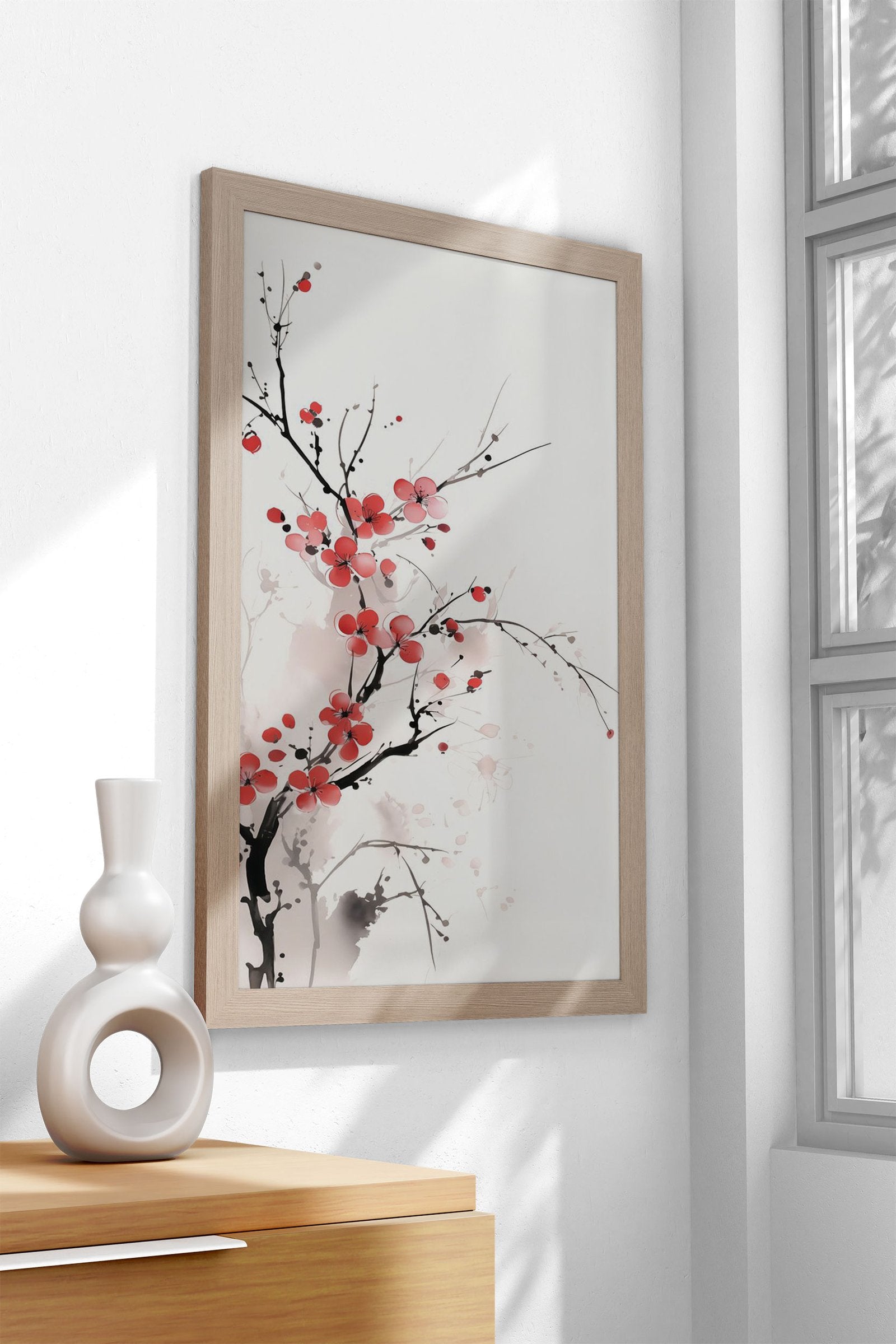 Japanese Sakura Blossom Asian Style Poster | Wall Art for Home & Office | High-Quality Print - High-Quality Visual Display