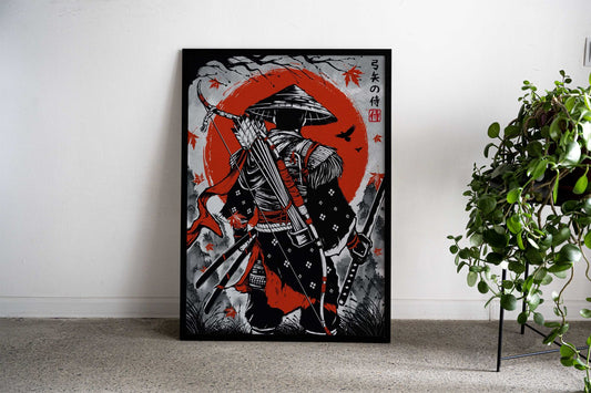 Japanese Samurai Archer Asian Style Poster | Wall Art for Home & Office | High-Quality Print - High-Quality Visual Display