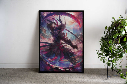 Japanese Samurai Aura Asian Style Poster | Wall Art for Home & Office | High-Quality Print - High-Quality Visual Display