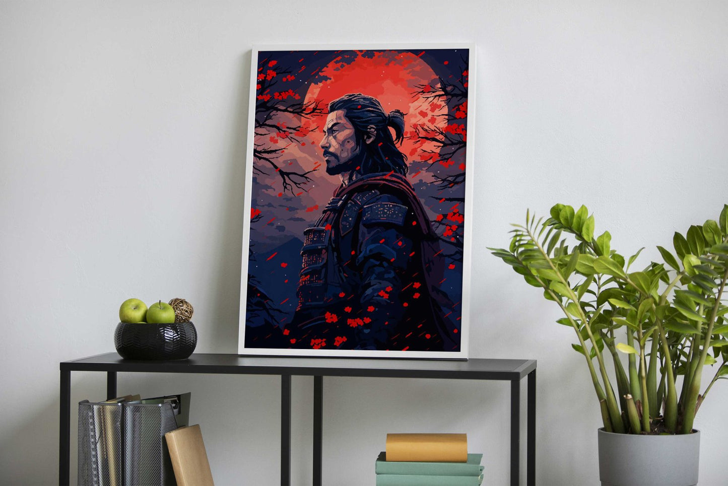Japanese Samurai Pixel Art Asian Style Poster | Wall Art for Home & Office | High-Quality Print - High-Quality Visual Display