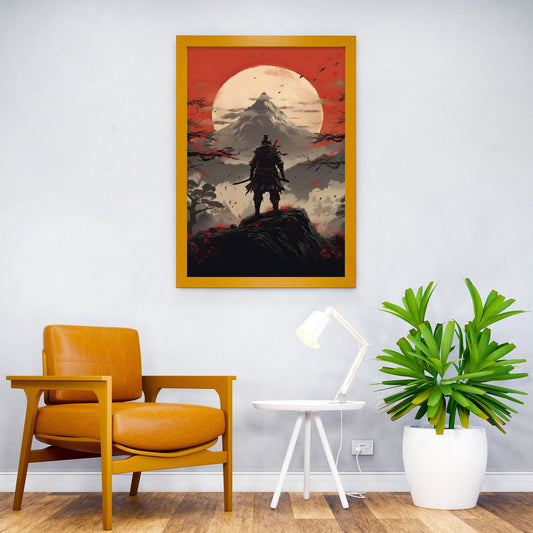 Japanese Samurai Sakura Asian Style Poster | Wall Art for Home & Office | High-Quality Print - High-Quality Visual Display
