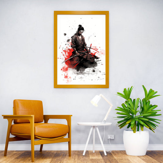 Japanese Samurai Serenity Asian Style Poster | Wall Art for Home & Office | High-Quality Print - High-Quality Visual Display