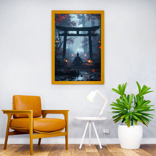 Japanese Samurai Spiritual Asian Style Poster | Wall Art for Home & Office | High-Quality Print - High-Quality Visual Display