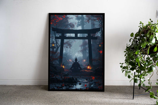 Japanese Samurai Spiritual Asian Style Poster | Wall Art for Home & Office | High-Quality Print - High-Quality Visual Display