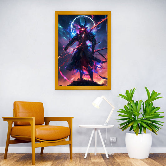 Japanese Samurai Universe Asian Style Poster | Wall Art for Home & Office | High-Quality Print - High-Quality Visual Display