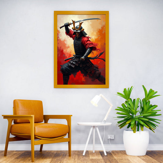 Japanese Samurai Warrior Art Asian Style Poster | Wall Art for Home & Office | High-Quality Print - High-Quality Visual Display