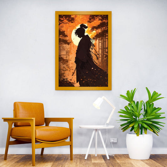 Japanese Samurai Woman Asian Style Poster | Wall Art for Home & Office | High-Quality Print - High-Quality Visual Display