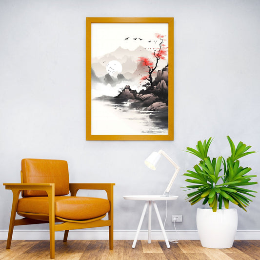 Japanese Scenic Nature Asian Style Poster | Wall Art for Home & Office | High-Quality Print - High-Quality Visual Display