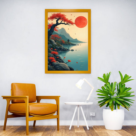 Japanese Serenity Asian Style Poster | Wall Art for Home & Office | High-Quality Print - High-Quality Visual Display