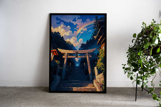 Japanese Shrine Gate Asian Style Poster | Wall Art for Home & Office | High-Quality Print - High-Quality Visual Display