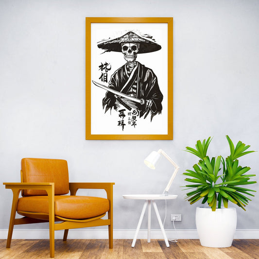 Japanese Skeleton Legend Asian Style Poster | Wall Art for Home & Office | High-Quality Print - High-Quality Visual Display
