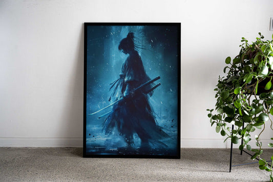Japanese Sword Warrior Asian Style Poster | Wall Art for Home & Office | High-Quality Print - High-Quality Visual Display