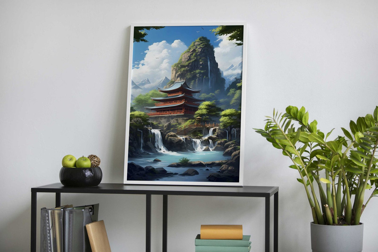 Japanese Temple Anime Asian Style Poster | Wall Art for Home & Office | High-Quality Print