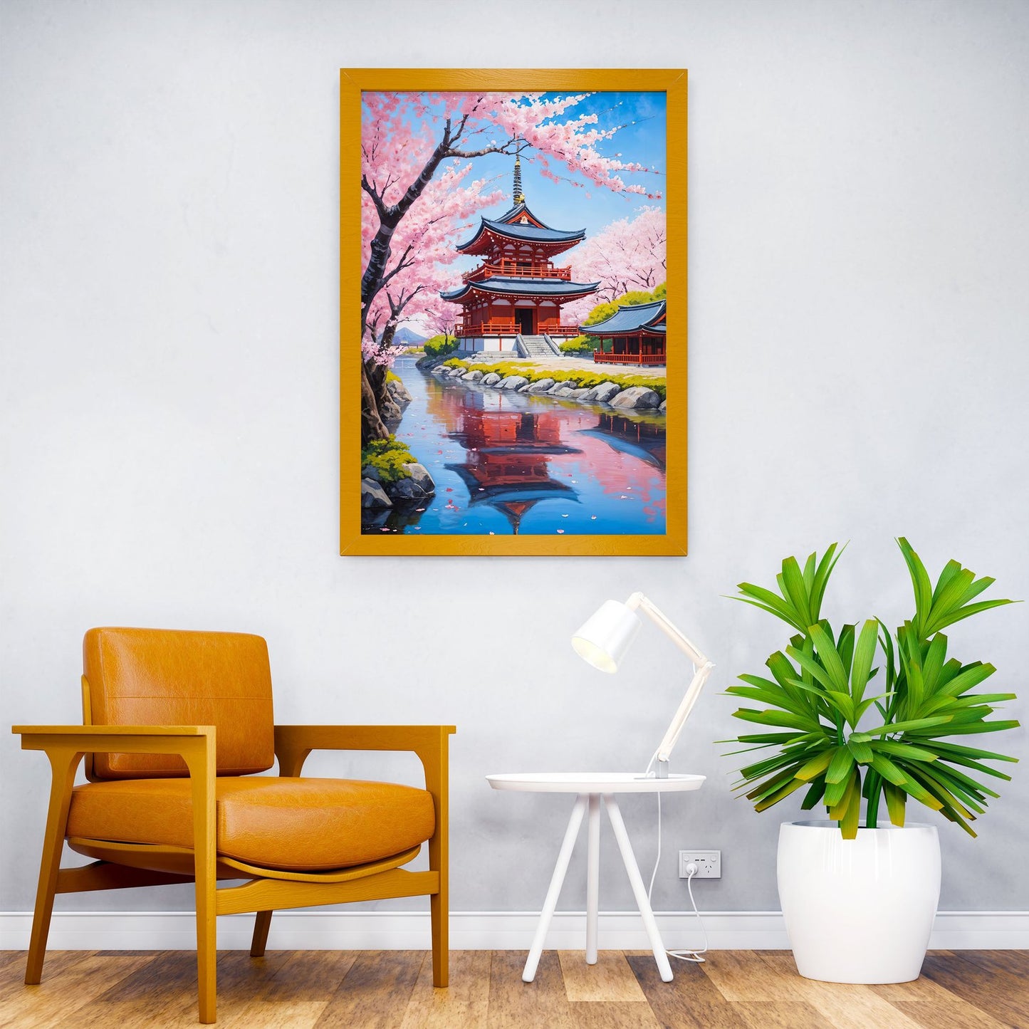 Japanese Temple Artwork Asian Style Poster | Wall Art for Home & Office | High-Quality Print