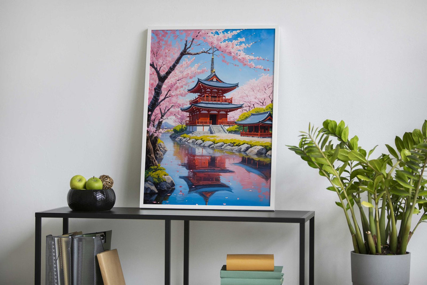 Japanese Temple Artwork Asian Style Poster | Wall Art for Home & Office | High-Quality Print