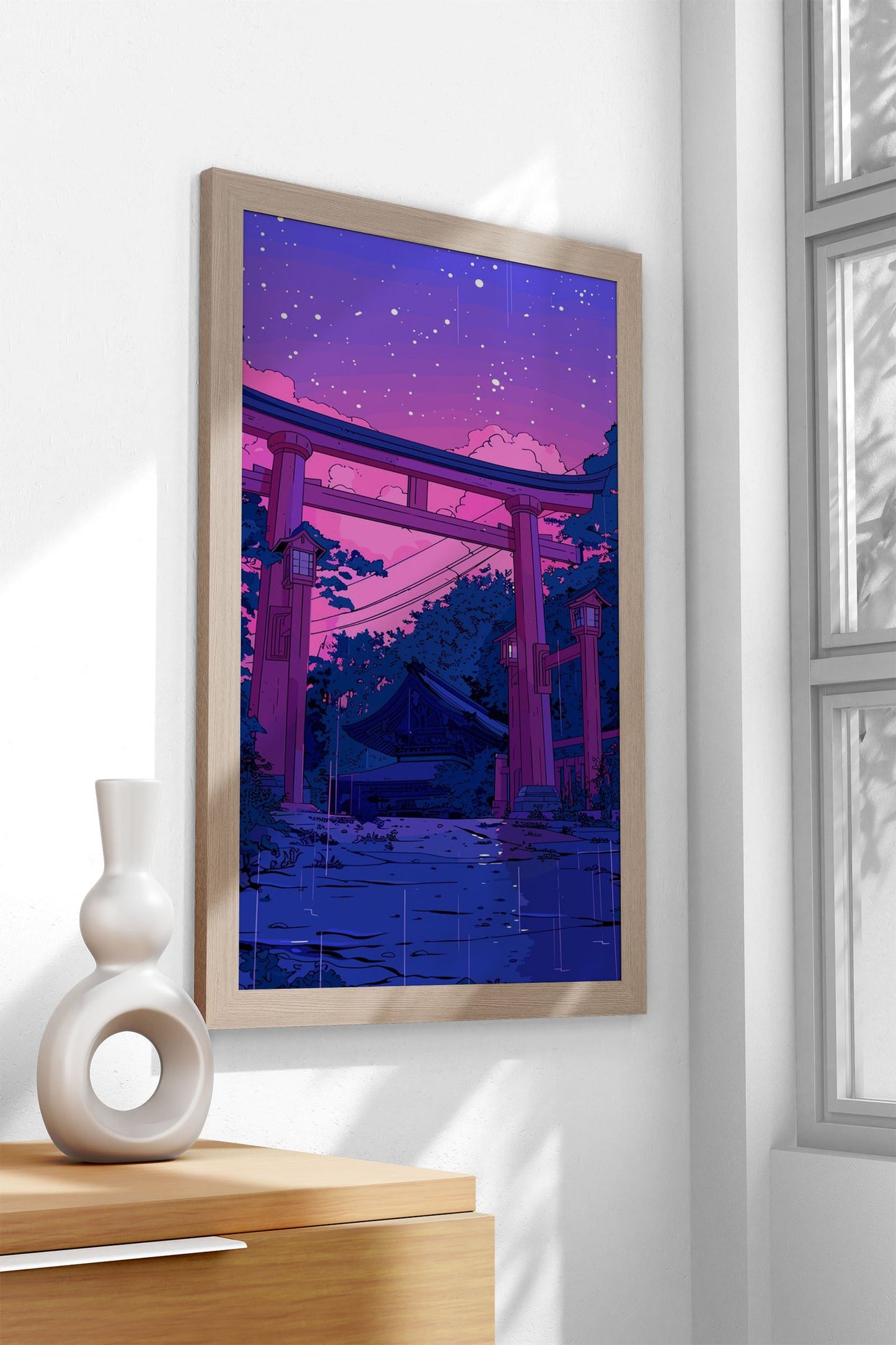 Japanese Temple Gate Asian Style Poster | Wall Art for Home & Office | High-Quality Print - High-Quality Visual Display
