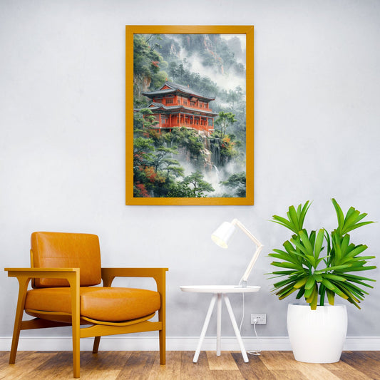 Japanese Temple Japan Asian Style Poster | Wall Art for Home & Office | High-Quality Print - High-Quality Visual Display